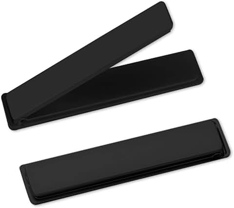 Two Black Ultra-Thin Phone Kickstands for Desk