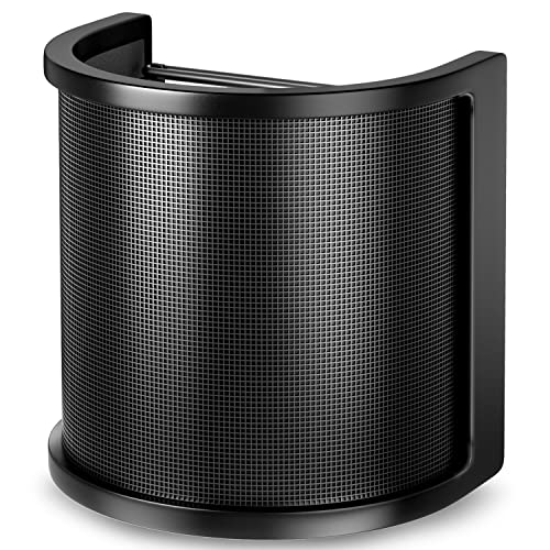Microphone Windscreen Cover with Metal Mesh Foam and Etamine Layers