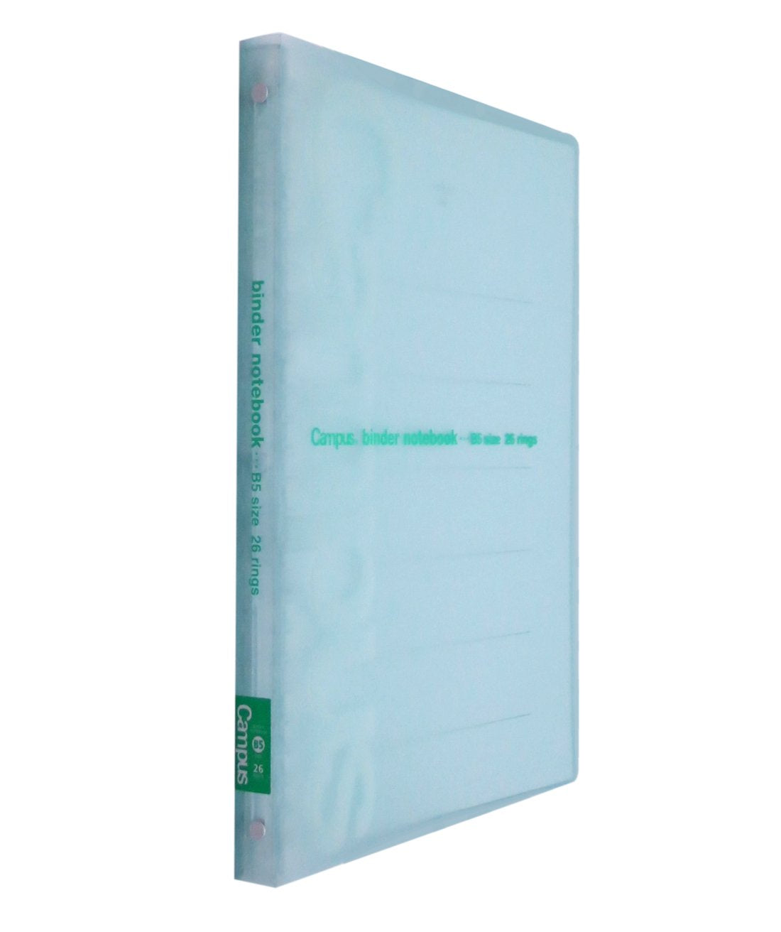 Slim Green B5 Slide Binder with 26 Holes