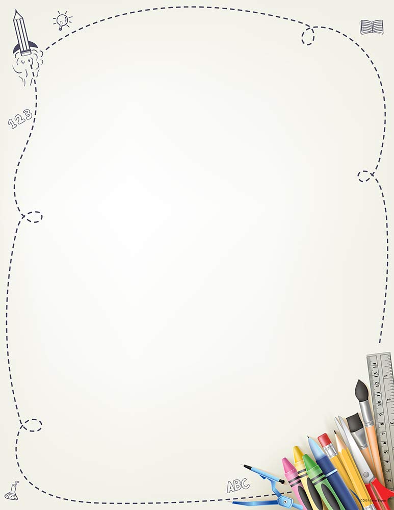 School Supplies Letterhead