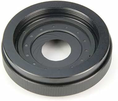 Adjustable Iris Diaphragm Camera Lens Adapter Ring