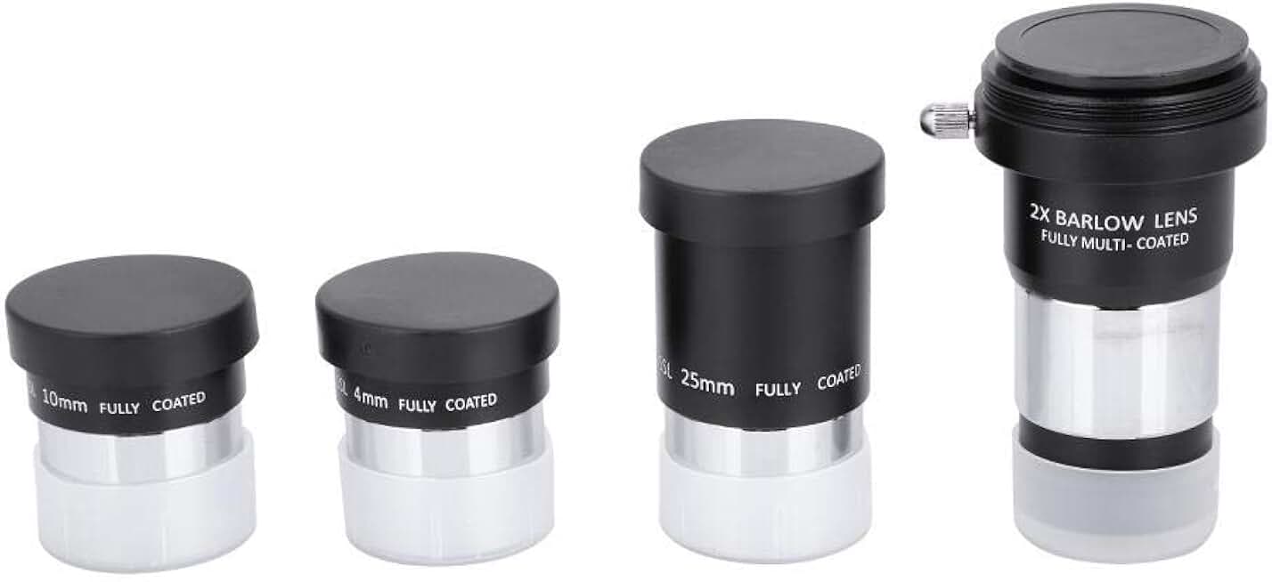 Astronomical Telescope Accessory Kit with Eyepieces and 2X Lens