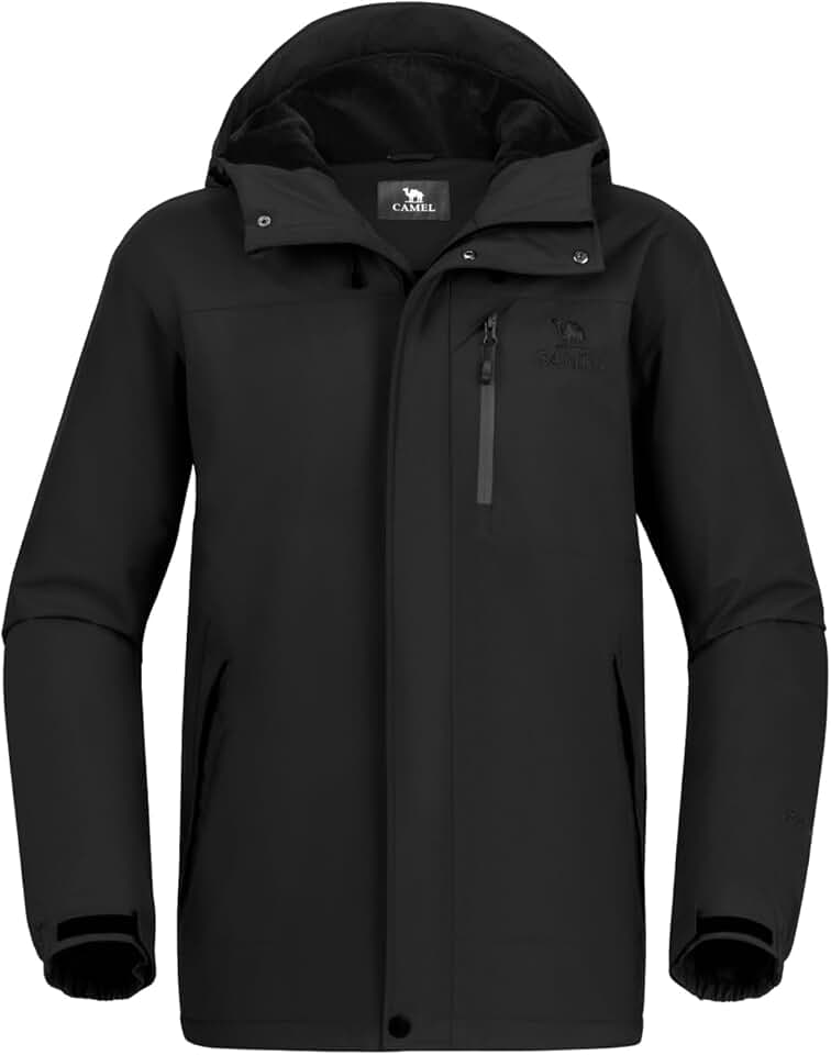Men's Waterproof Winter Ski Snow Jacket with Fleece Lining