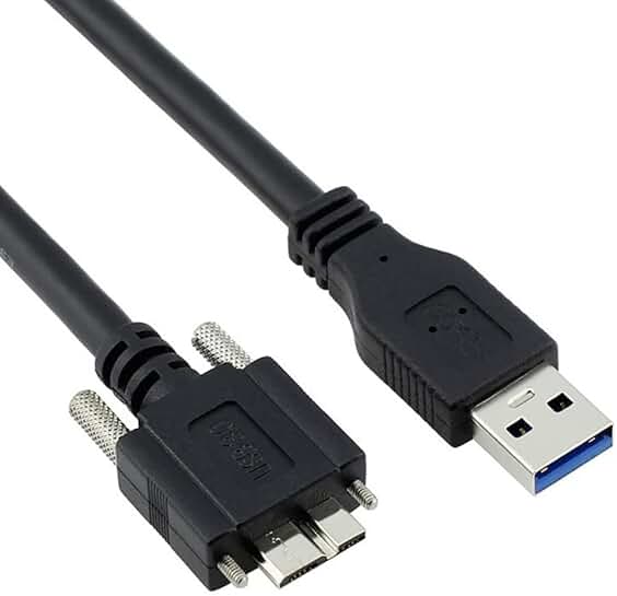 Micro USB 3.0 Locking Data and Power Cable 8m