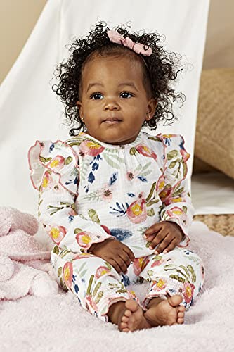 Baby Girls' Floral One Piece Set, Pink, 0-3 Months