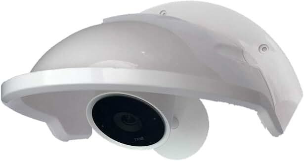 White Sunshade and Rain Cover for Outdoor Camera