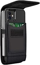 Flip Phone Case with Card Slot and Belt Clip for BLU View 5 Pro