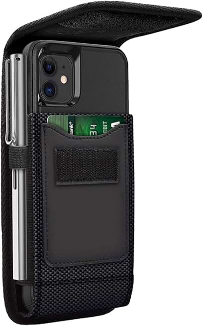 Flip Phone Case with Card Slot and Belt Clip for TCL K24