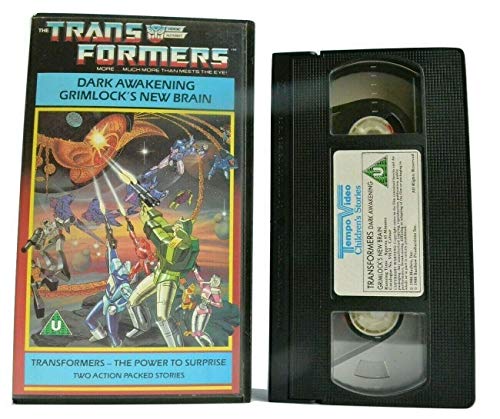Transformers Dark Awakening animated kids VHS