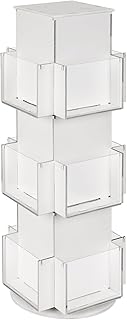 Wooden 3-Tier Rotating Display Stand for Greeting Cards