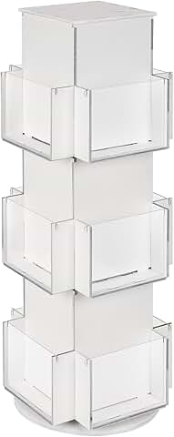 Wooden 3-Tier Rotating Display Stand for Greeting Cards