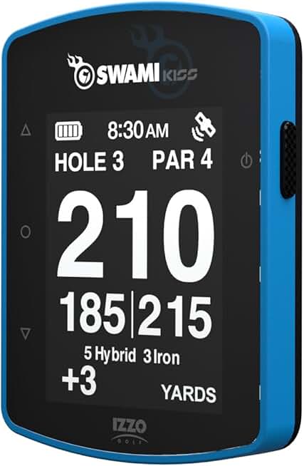 Blue Handheld Golf GPS Rangefinder with Magnets