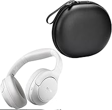 Hybrid Noise Cancelling Headphones with Case and Water Resistance