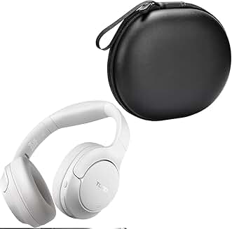 Hybrid Noise Cancelling Headphones with Case and Water Resistance