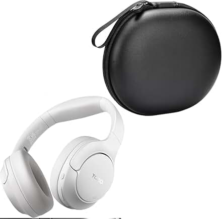 Hybrid Noise Cancelling Headphones with Case and Water Resistance