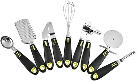 7-Piece Stainless Steel Kitchen Utensil Set with Can Opener and More