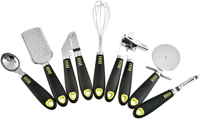 7-Piece Stainless Steel Kitchen Utensil Set with Can Opener and More