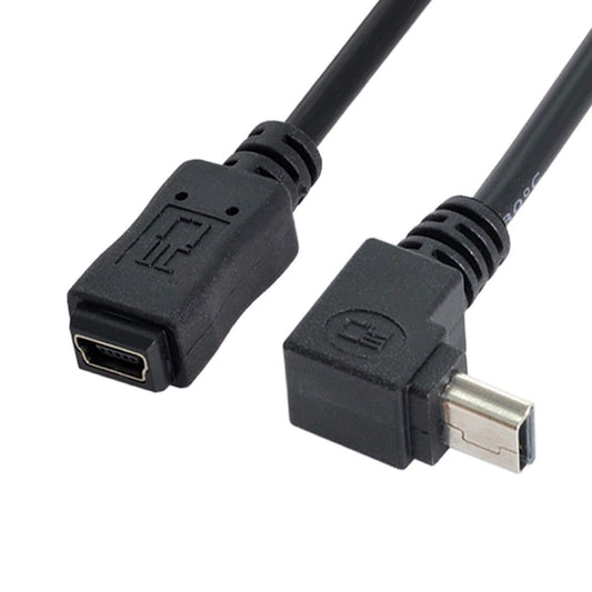 Mini USB 5Pin Male to Female 90° Extension Cable 20cm