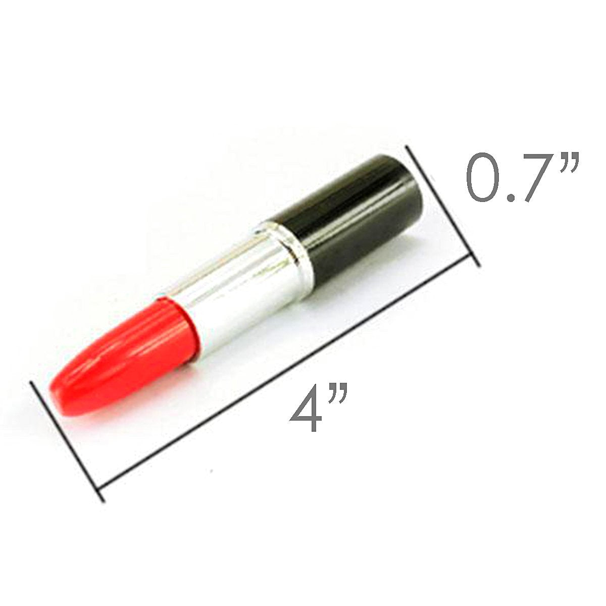 24 Multicolor Lipstick-Shaped Ballpoint Pens for Gag Gifts