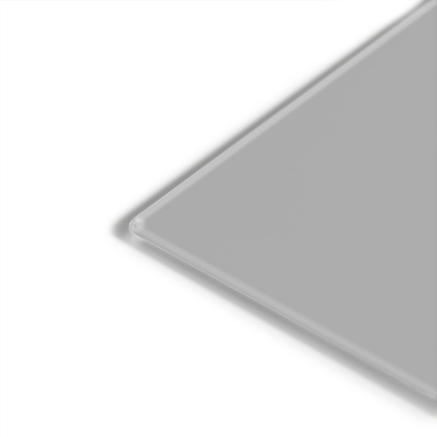 Gray frameless glass dry-erase board, 36" x 24"