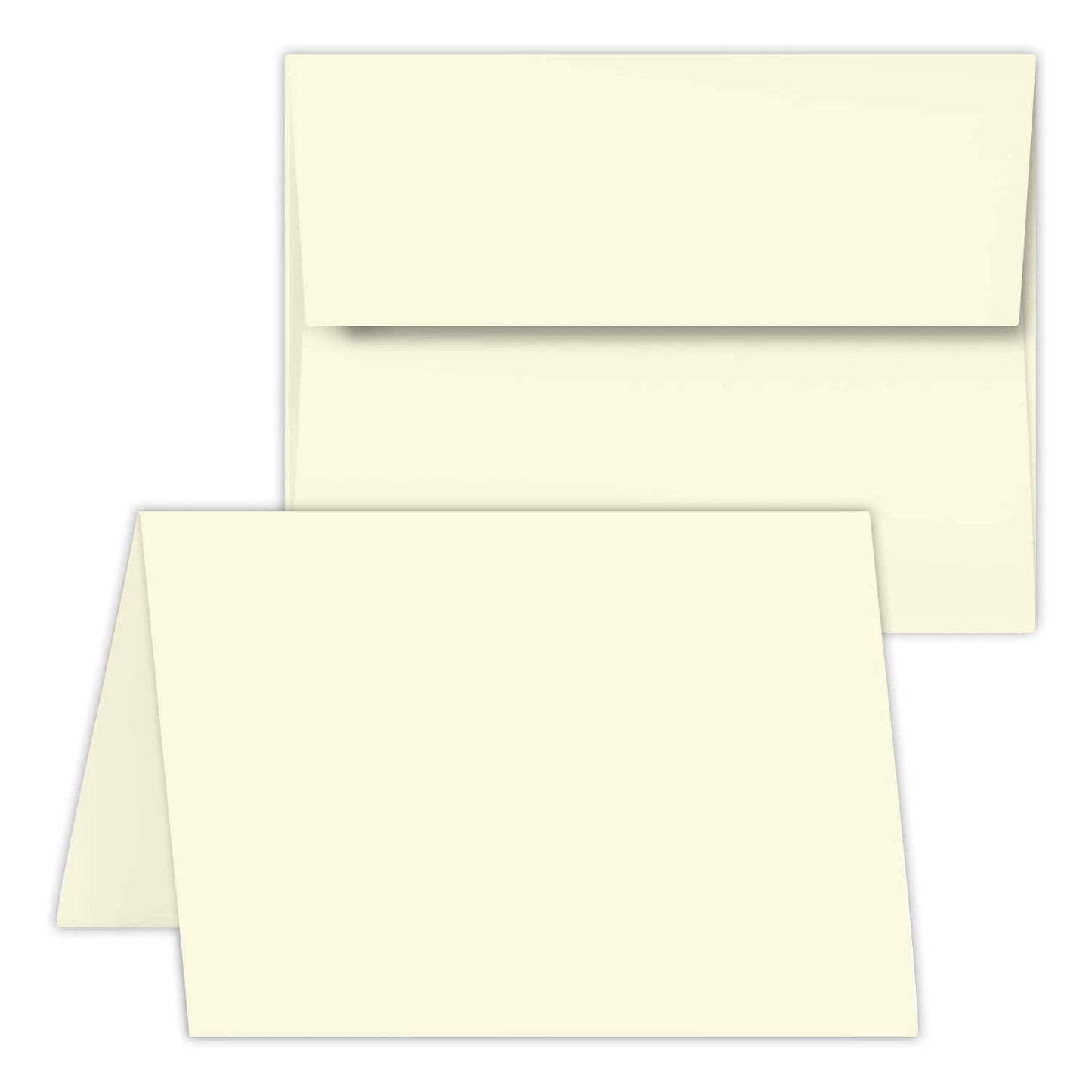 Set of 50 cream greeting cards with envelopes