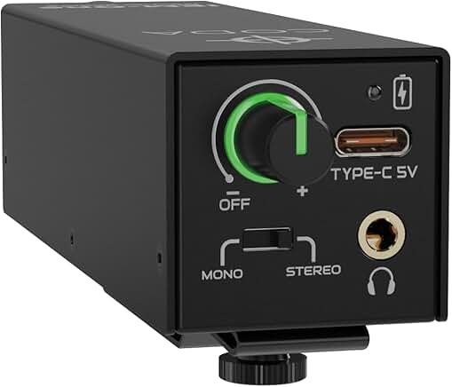Wired In-Ear Monitor Amplifier with USB-C and LED Volume