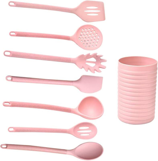 50-Piece Silicone Kitchen Utensil Set with Holder