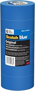 Multi-Surface Blue Painter's Tape, 2 Inch, 6 Rolls
