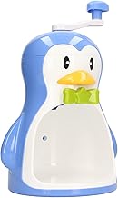 Blue Penguin-Shaped Manual Snow Cone Maker with Container