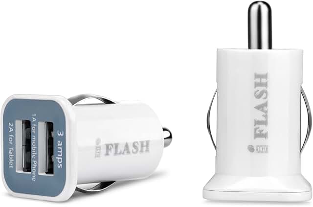Dual USB Car Charger Adapter with 3A Output