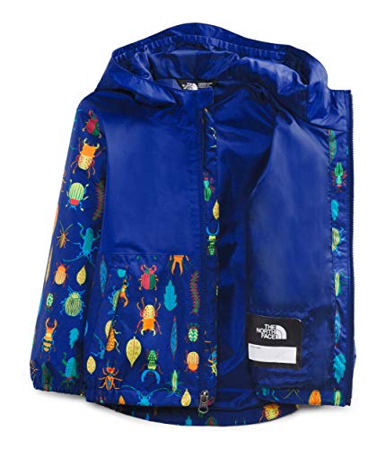 Infant Zipline Rain Jacket, Bolt Blue Critter Crawl Print, 3M