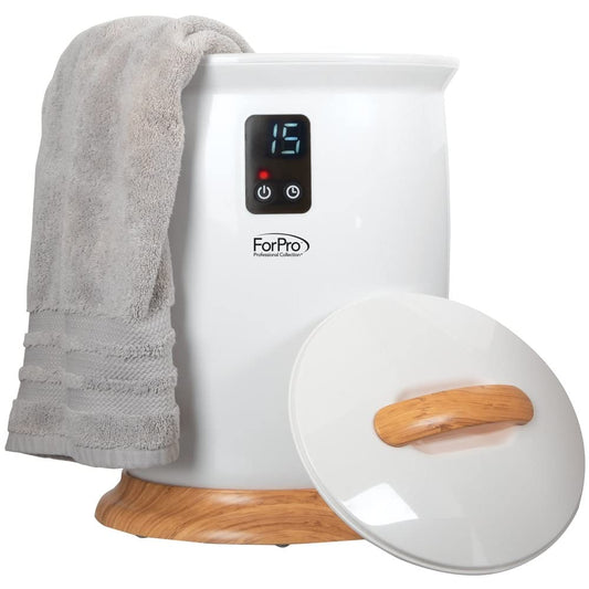 Towel Warmer, Extra Large Bucket-Style Hot Towel Warmer with Auto Shut Off, 4 Timer Settings for Home and Bathroom, White