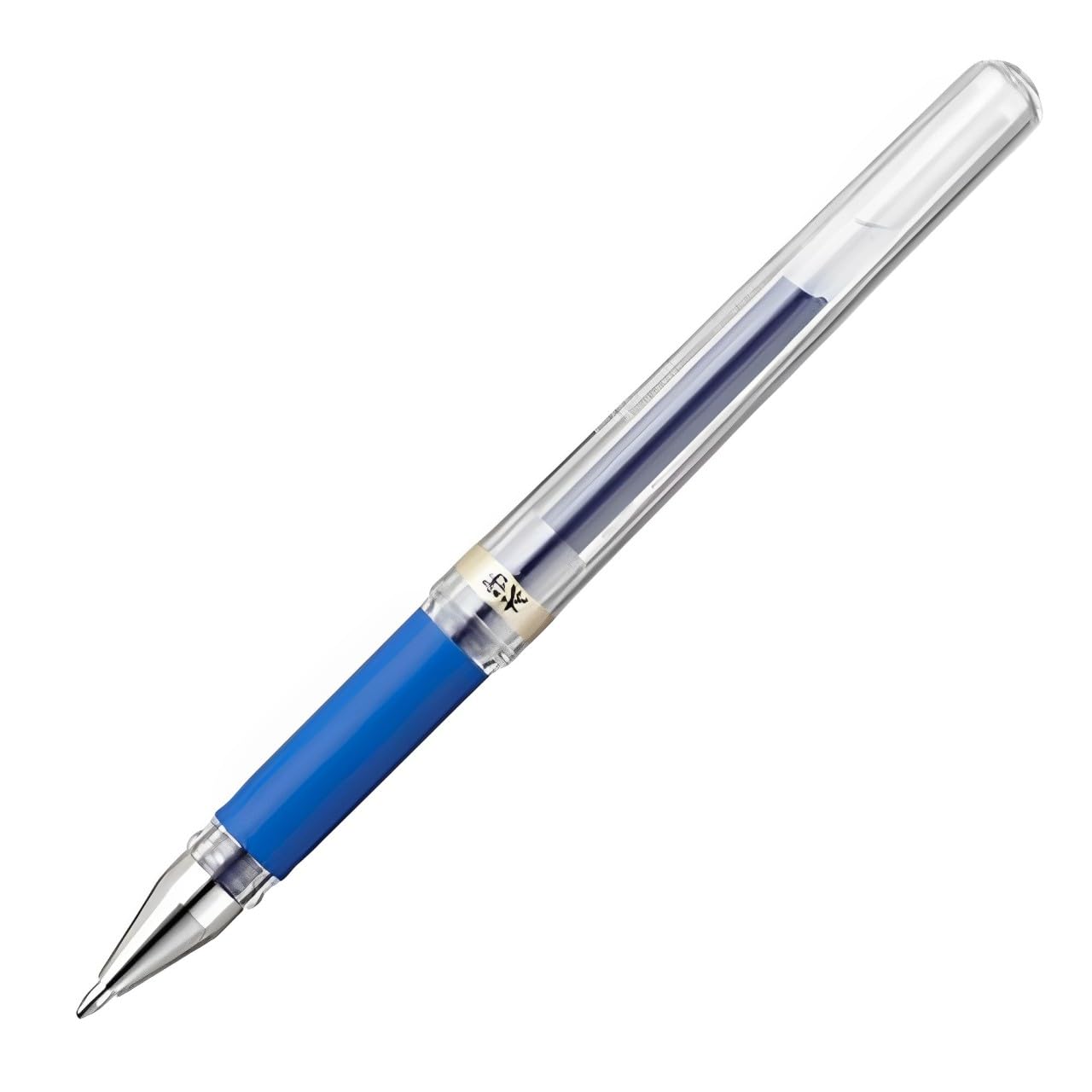 Set of 10 blue broad point ballpoint pens