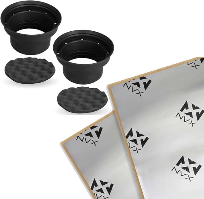 8-inch Speaker Baffle and Sound Deadening Kit