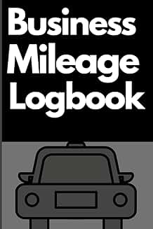 Business Mileage Log Book for Fuel and Expenses