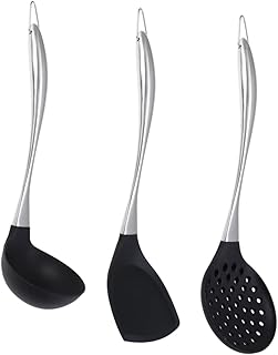 Set of 3 Silicone Cooking Utensils for Non-stick Cookware