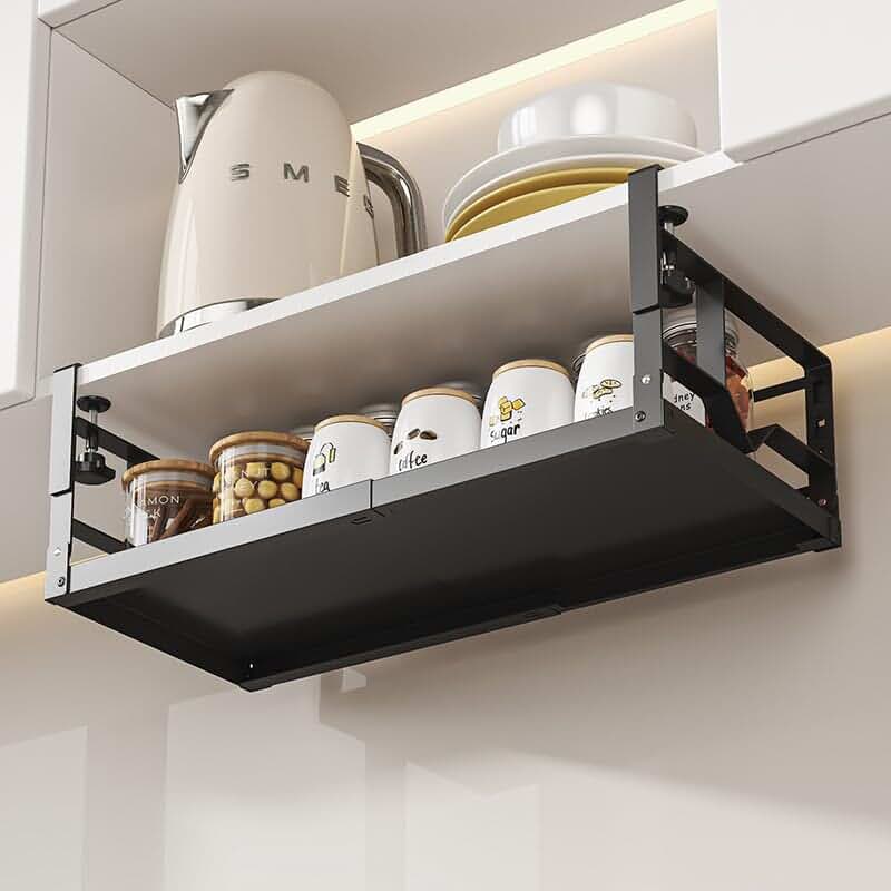 Adjustable Under Shelf Storage Basket for Kitchen and Office