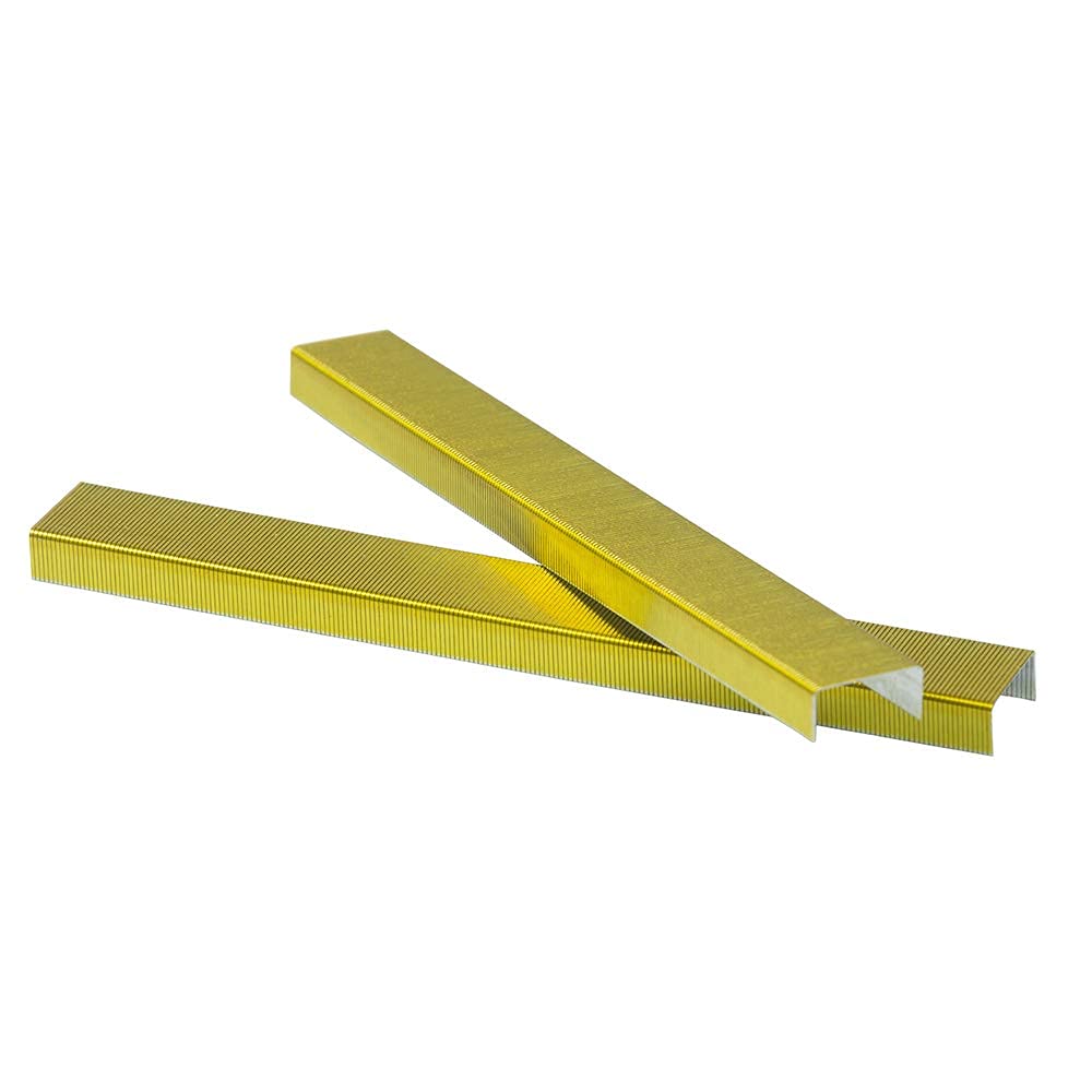Colorful Golden Yellow Staples, 5000 per box