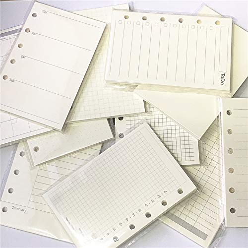 A7 Planner Inserts, 11 Packs, 45 Sheets Each