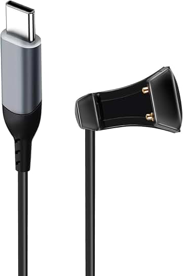 Type-C Charging Cable for Audio Sunglasses, 4.9ft Black