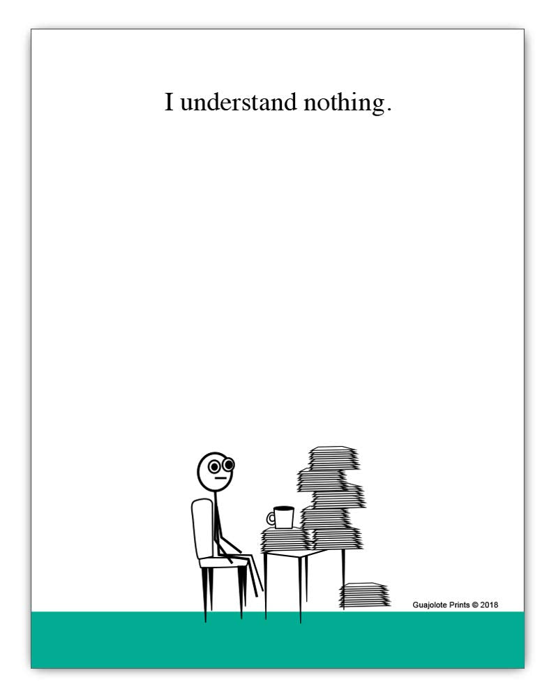 Funny Notepads Set with Sarcastic Messages
