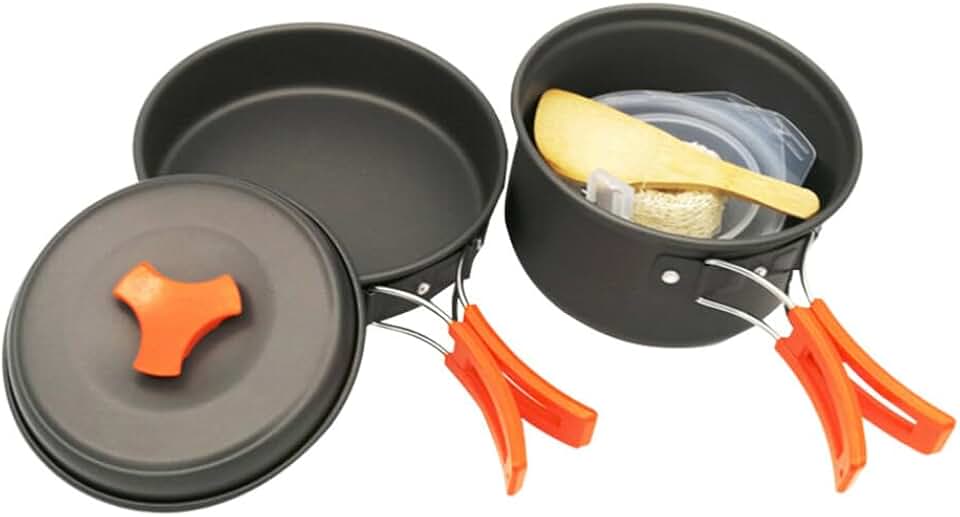 Lightweight 8-Piece Outdoor Camping Cookware Set