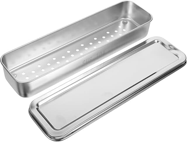 Stainless Steel Chopstick Storage Box with Lid