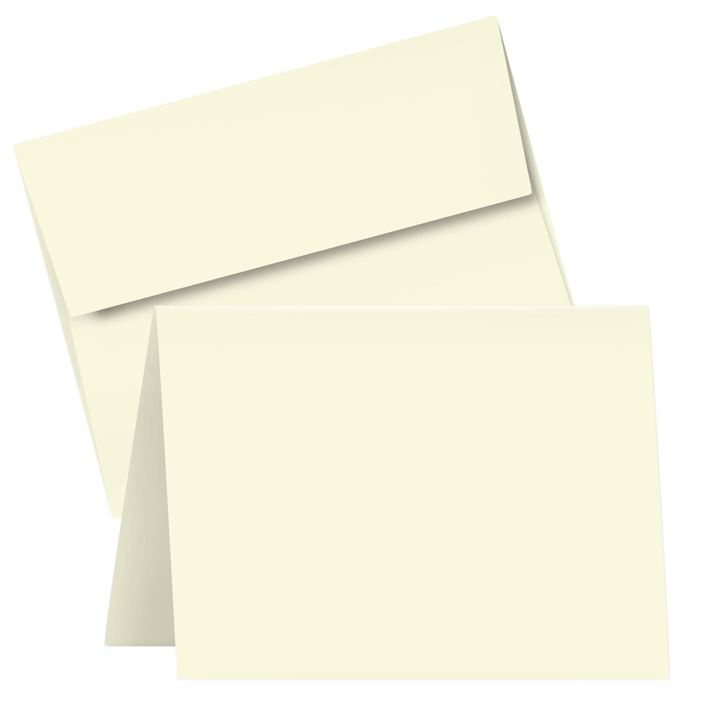 Blank Cream Folding Greeting Cards, 4.5 x 6 Inches, Pack of 50