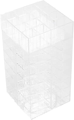 Acrylic Rotating Lipstick Display Stand for Makeup Storage