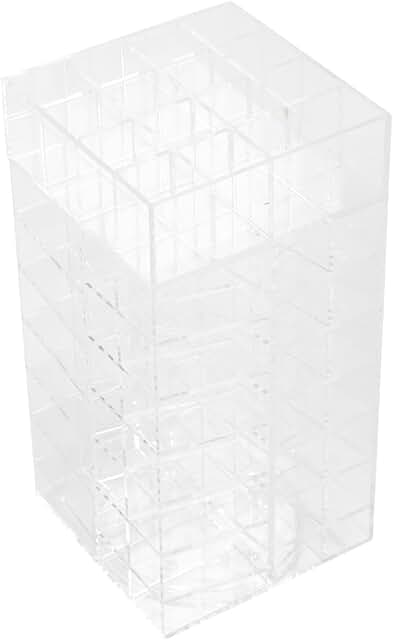 Acrylic Rotating Lipstick Display Stand for Makeup Storage