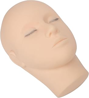 Silicone Eyelash Practice Head for Salon Use