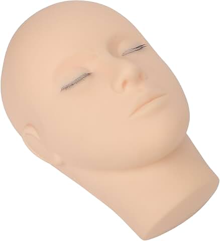 Silicone Eyelash Practice Head for Salon Use