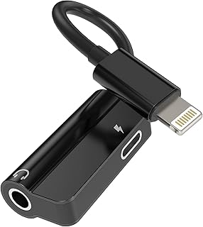 Lightning to 3.5mm audio and charging adapter