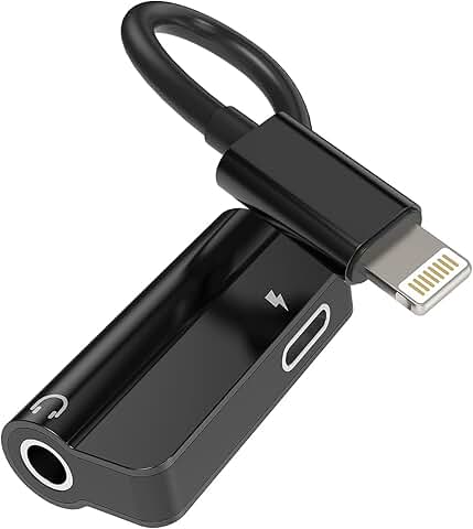 Lightning to 3.5mm audio and charging adapter